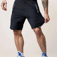 Men’s Casual Workout Shorts - Lightweight with Zipper Pocket