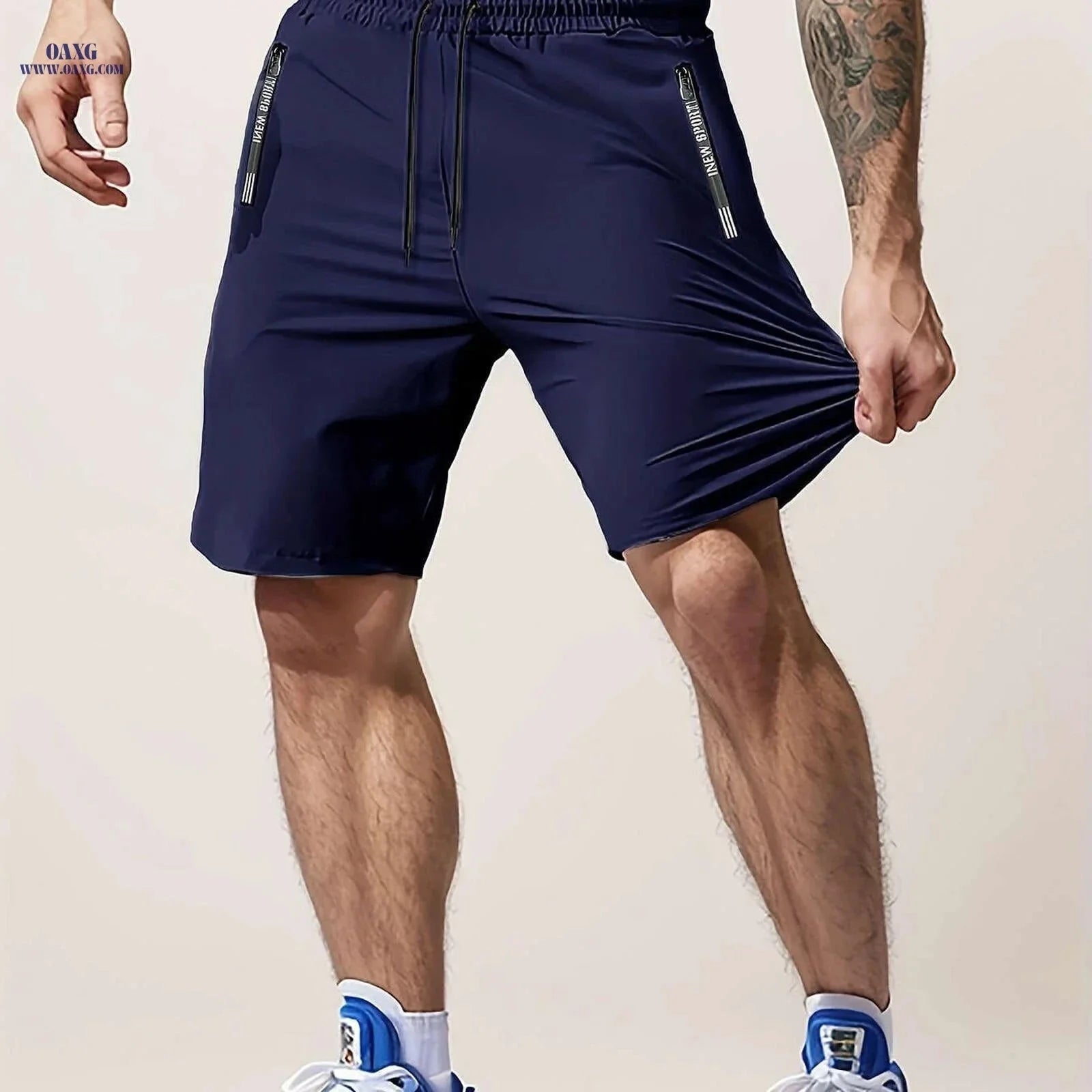 Men’s Casual Workout Shorts - Lightweight with Zipper Pocket