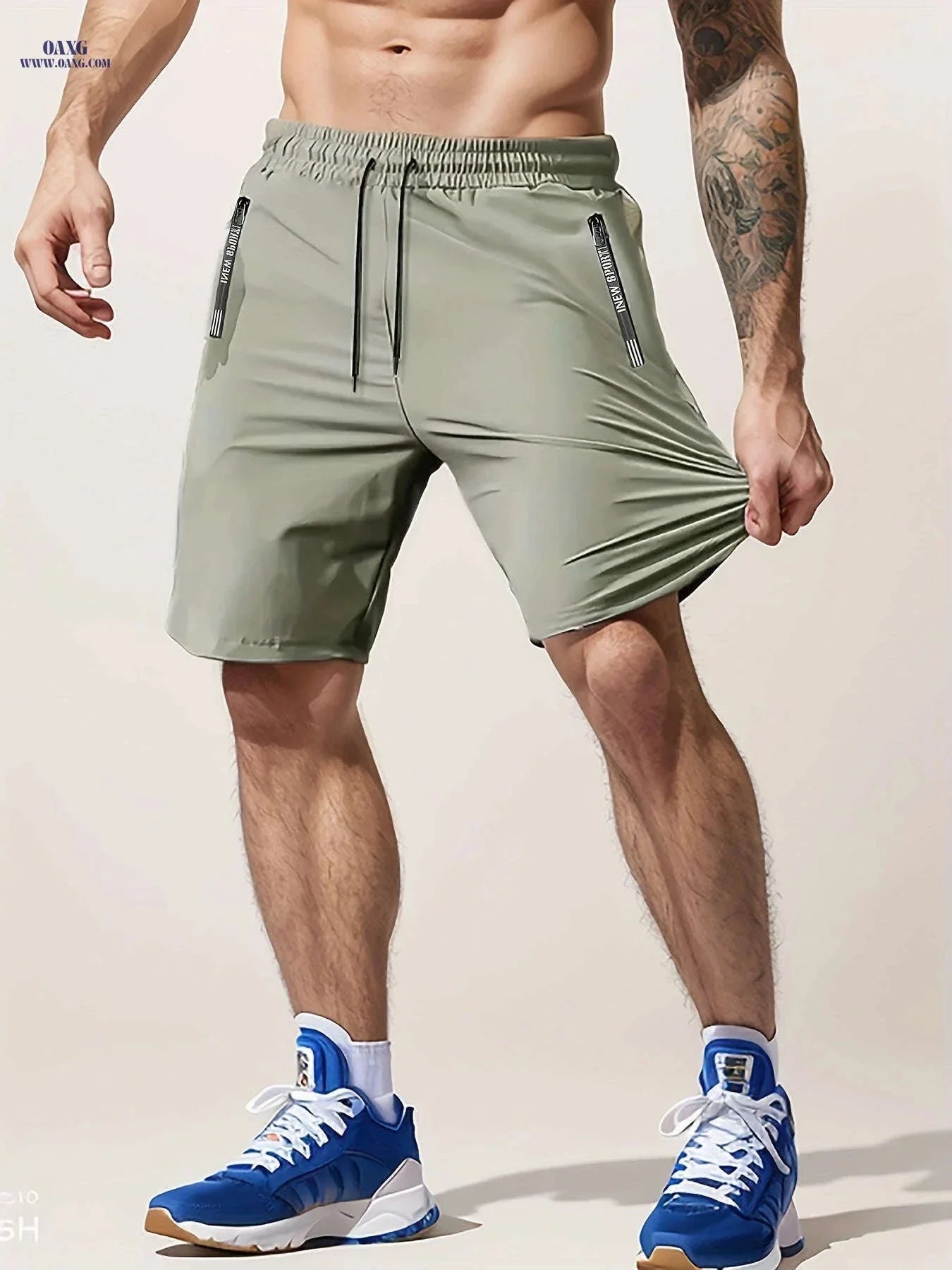 Men’s Casual Workout Shorts - Lightweight with Zipper Pocket
