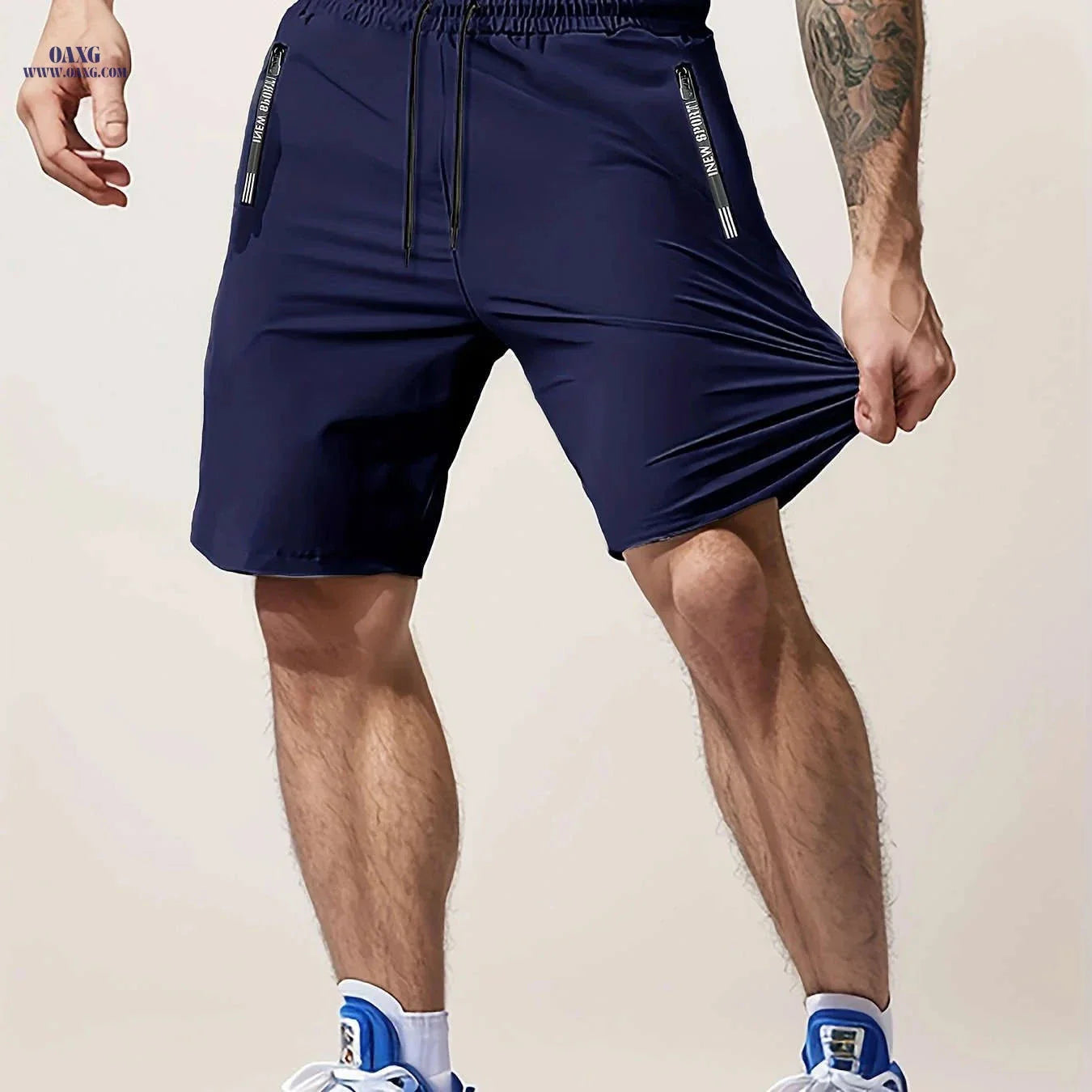 Men’s Casual Workout Shorts - Lightweight with Zipper Pocket