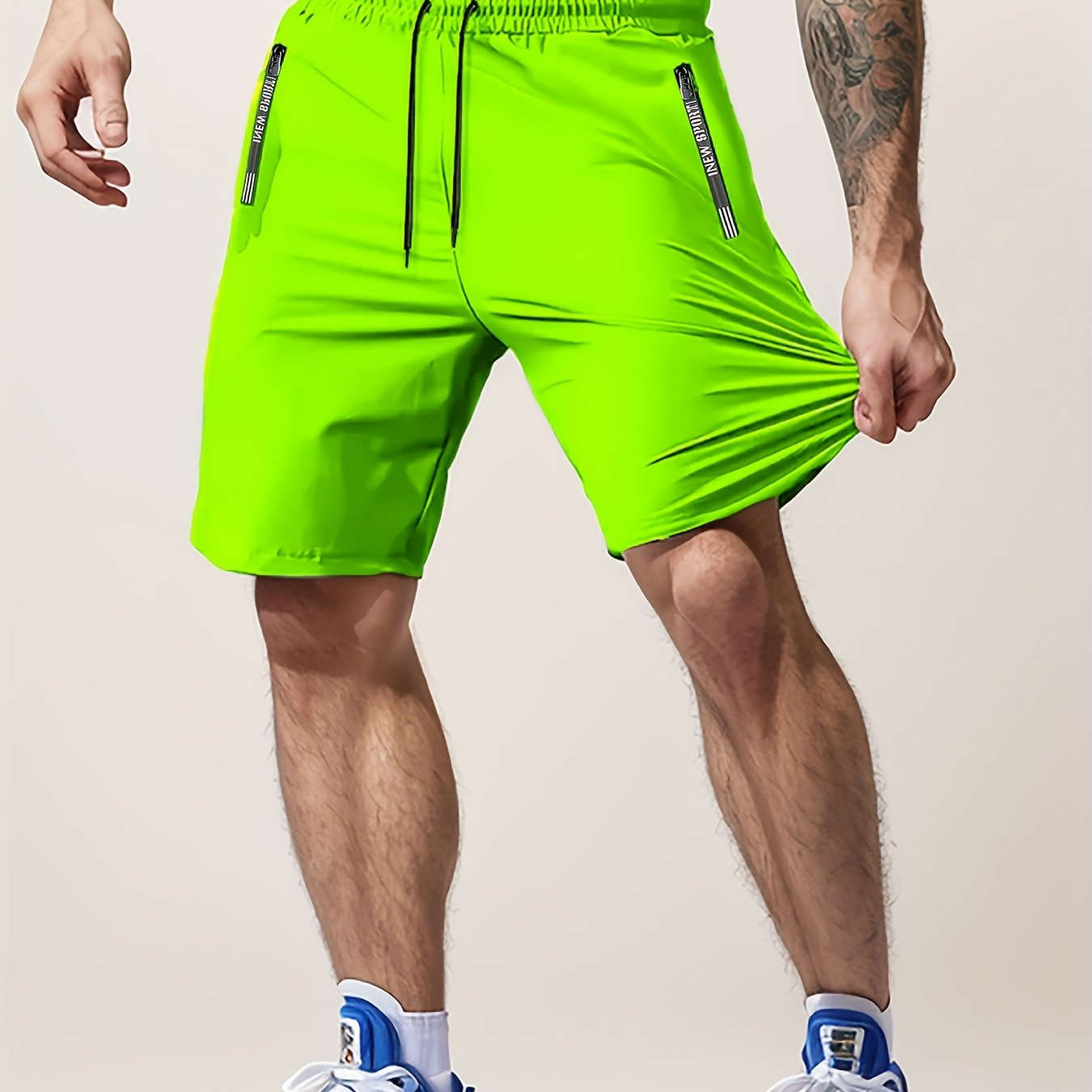 Men’s Casual Workout Shorts - Lightweight with Zipper Pocket