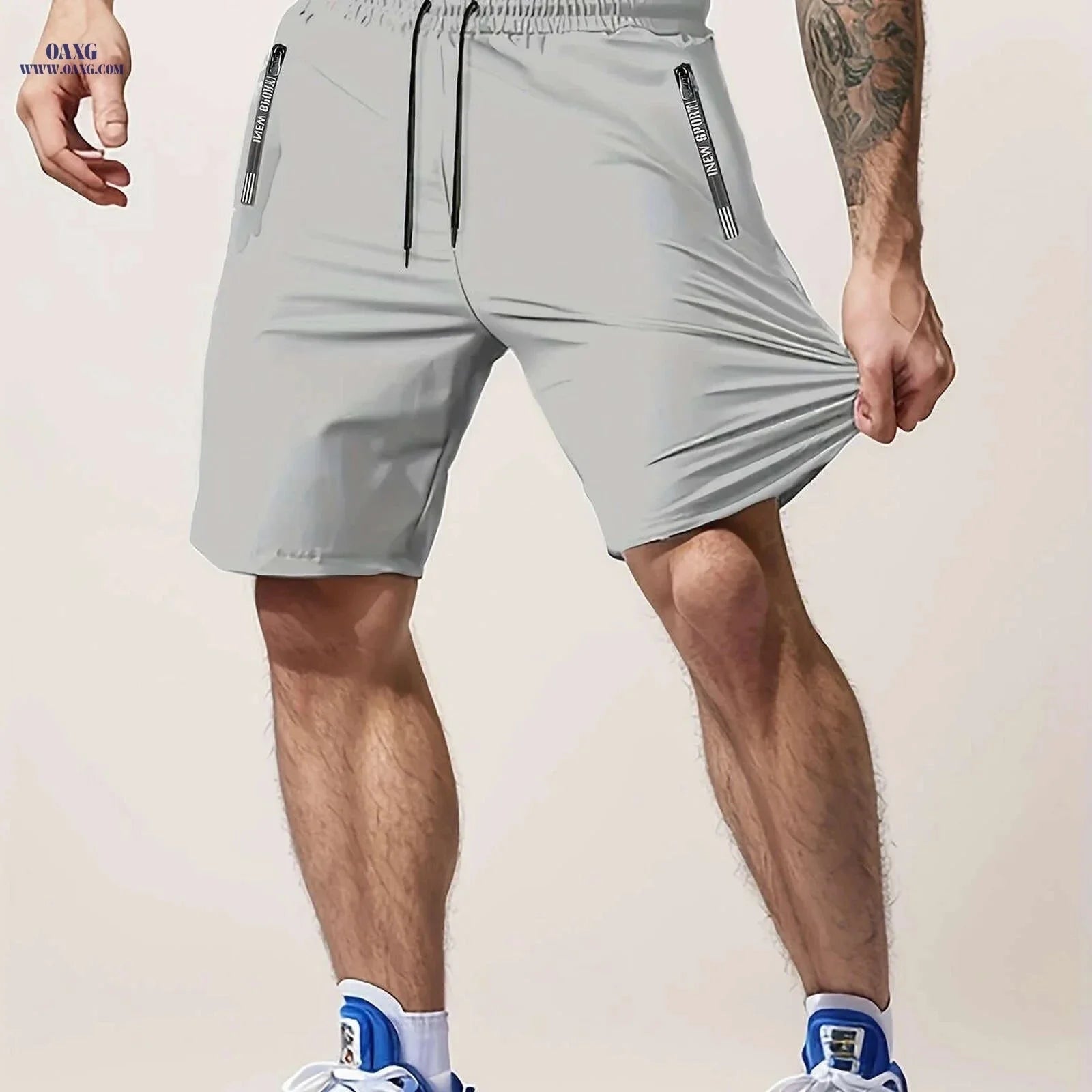 Men’s Casual Workout Shorts - Lightweight with Zipper Pocket
