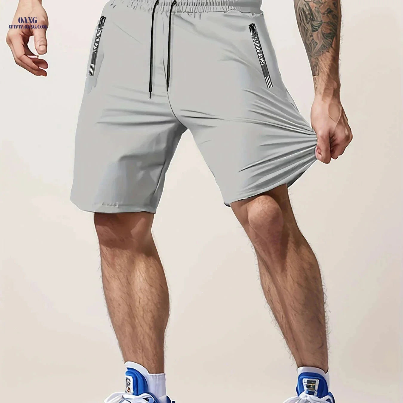Men’s Casual Workout Shorts - Lightweight with Zipper Pocket