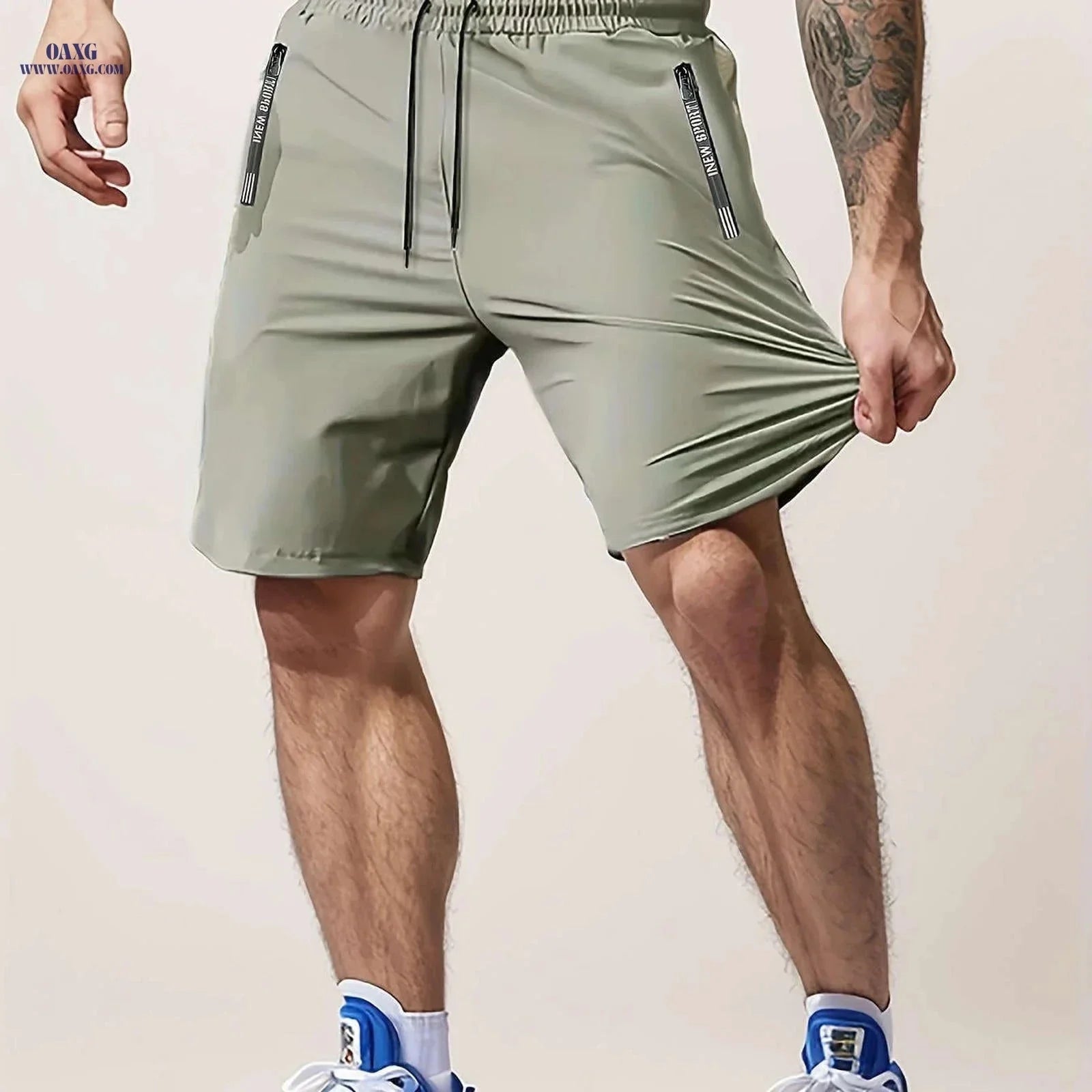 Men’s Casual Workout Shorts - Lightweight with Zipper Pocket