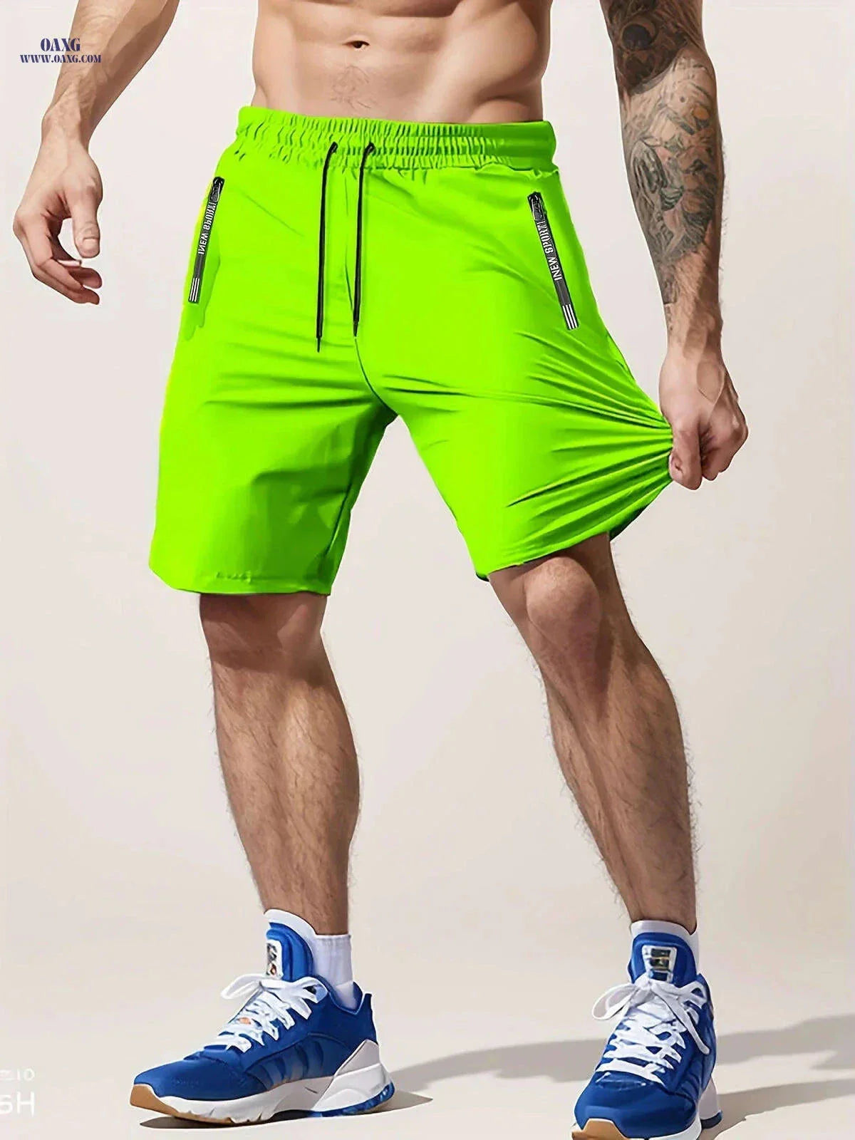 Men’s Casual Workout Shorts - Lightweight with Zipper Pocket