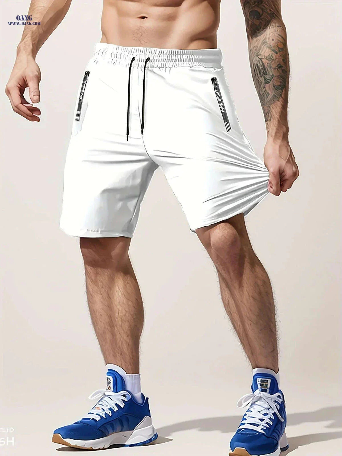 Men’s Casual Workout Shorts - Lightweight with Zipper Pocket