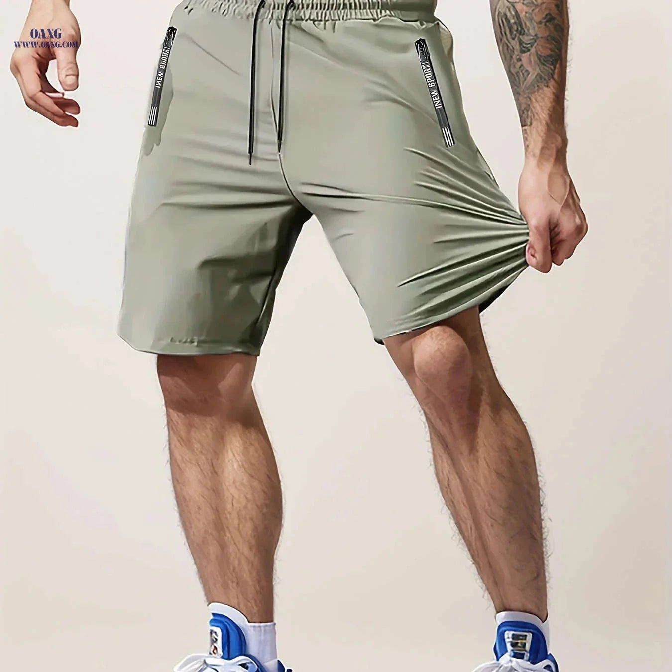 Men’s Casual Workout Shorts - Lightweight with Zipper Pocket