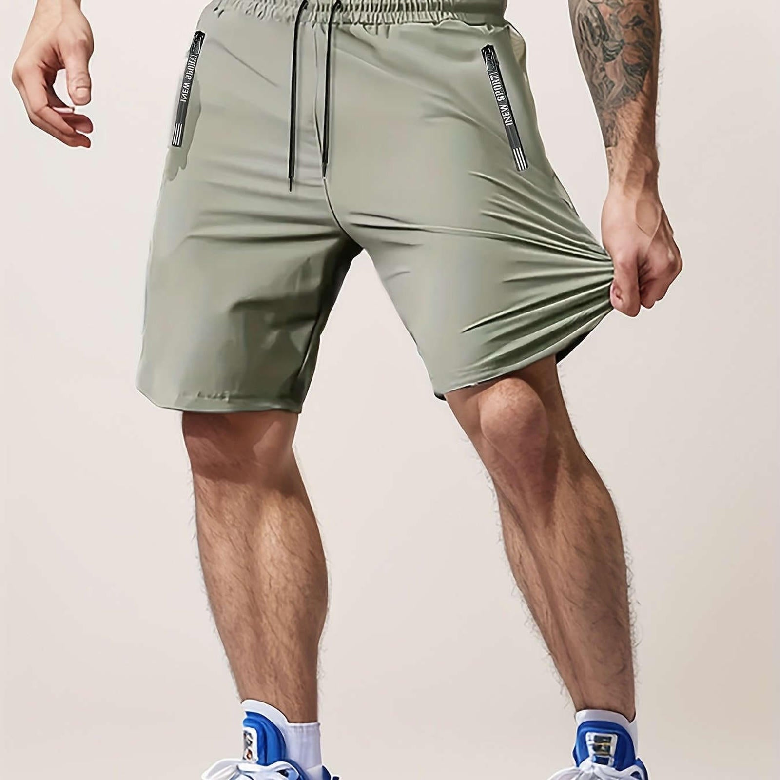 Men’s Casual Workout Shorts - Lightweight with Zipper Pocket