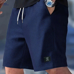 Men's Fashion Corduroy Shorts - Casual Beach Style with Stretch Fabric