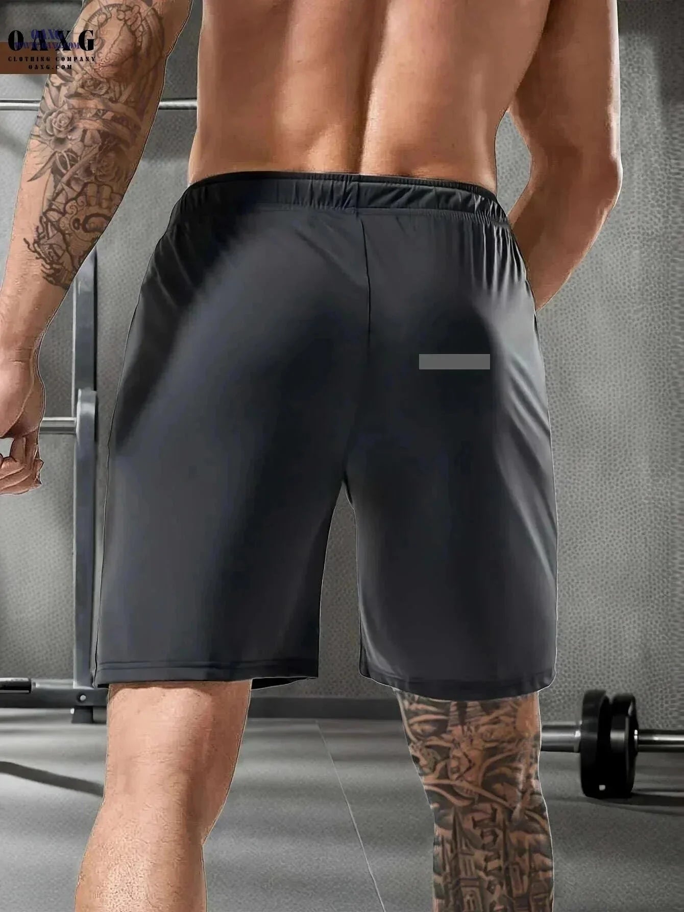 Men's High-Elastic Sports Shorts - Breathable with Zip Pockets