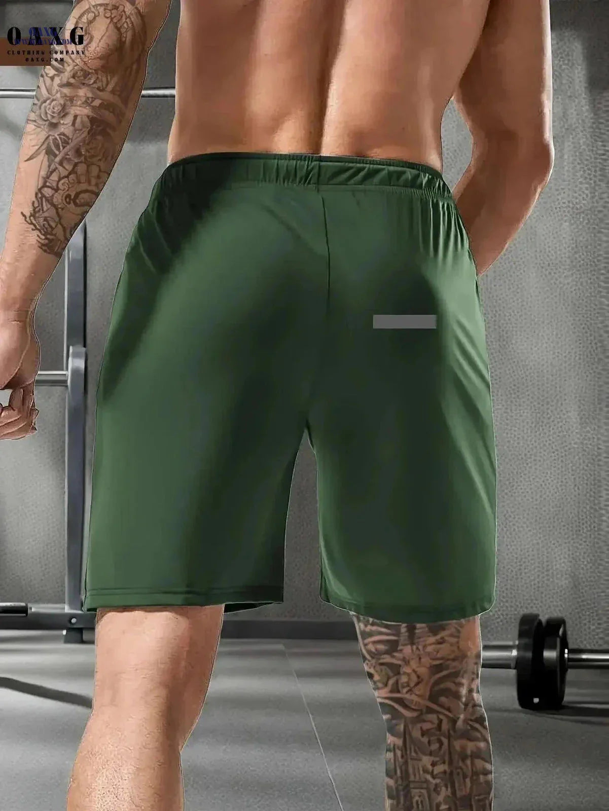 Men's High-Elastic Sports Shorts - Breathable with Zip Pockets