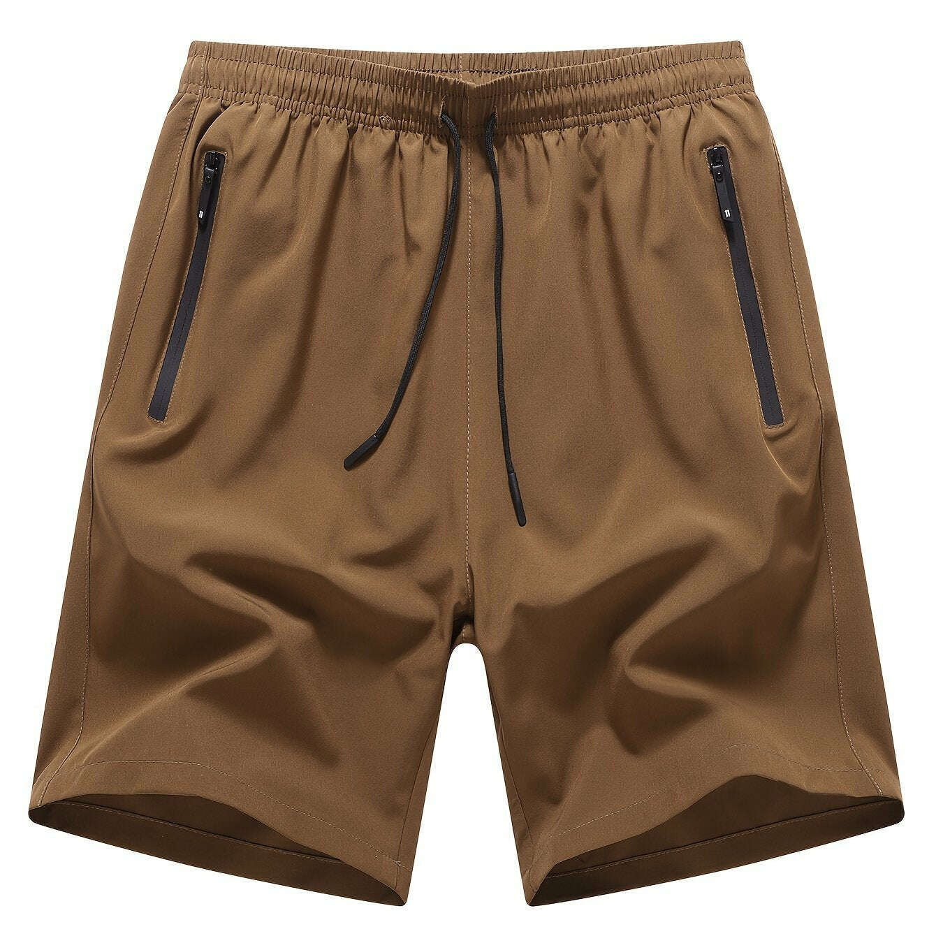 Men's Navy Blue Summer Shorts - Loose-Fit, Elastic Waist Drawstring