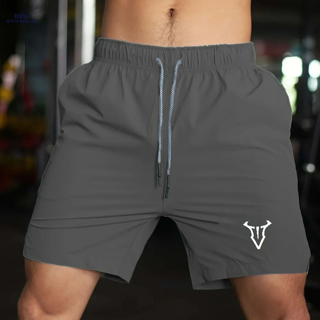Men's Quick-Dry Basketball Shorts - Breathable Nylon & Elastic Waistband