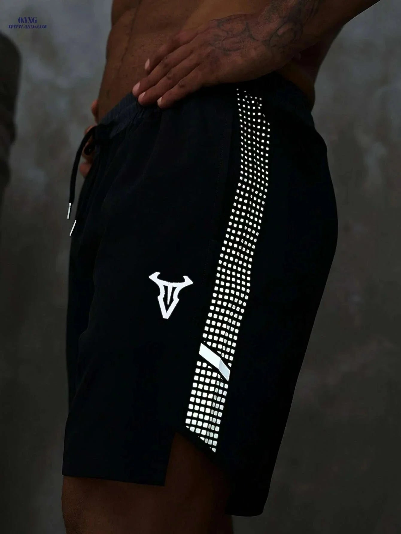 Men's Quick-Dry Swim Shorts - Reflective Loose-Fit for Water Sports
