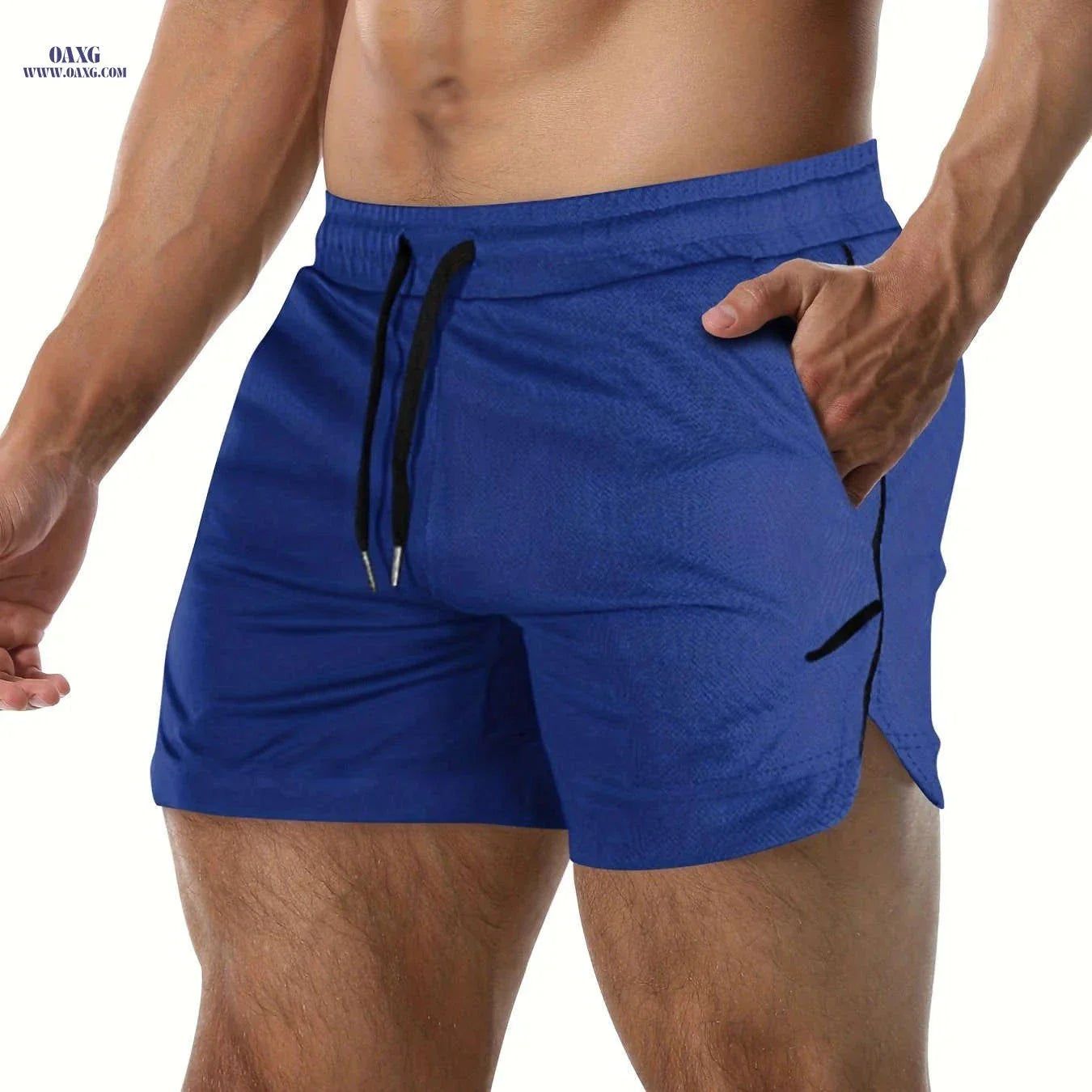 Men's Quick Drying Shorts - Elastic Waist, Comfy Design for Gym