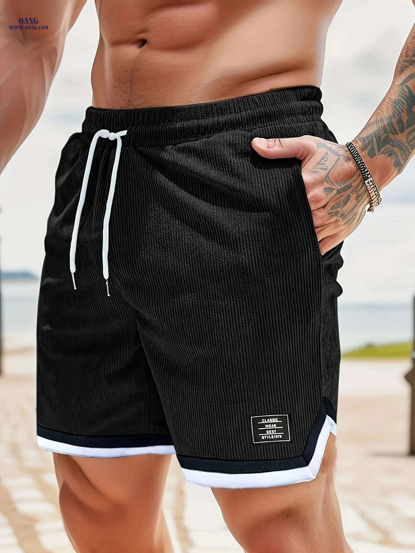 Men's Sport Casual Corduroy Shorts - Breathable & Flexible Fit