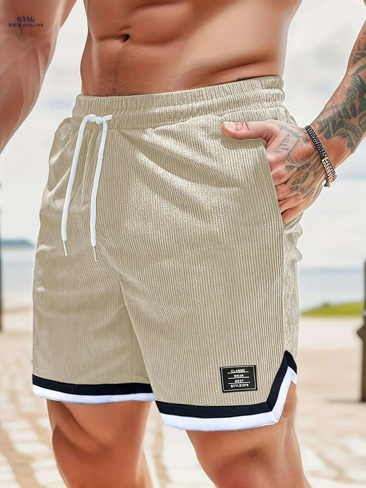 Men's Sport Casual Corduroy Shorts - Breathable & Flexible Fit
