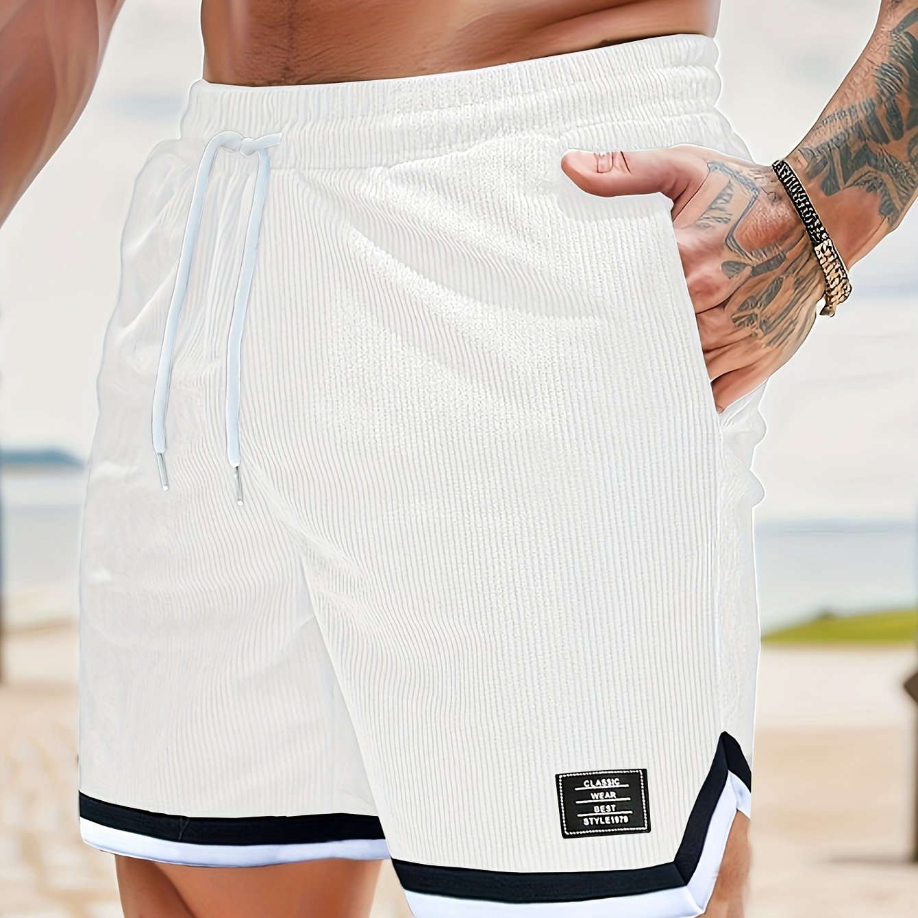 Men's Sport Casual Corduroy Shorts - Breathable & Flexible Fit