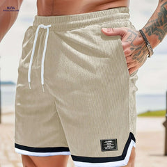 Men's Sport Casual Corduroy Shorts - Breathable & Flexible Fit