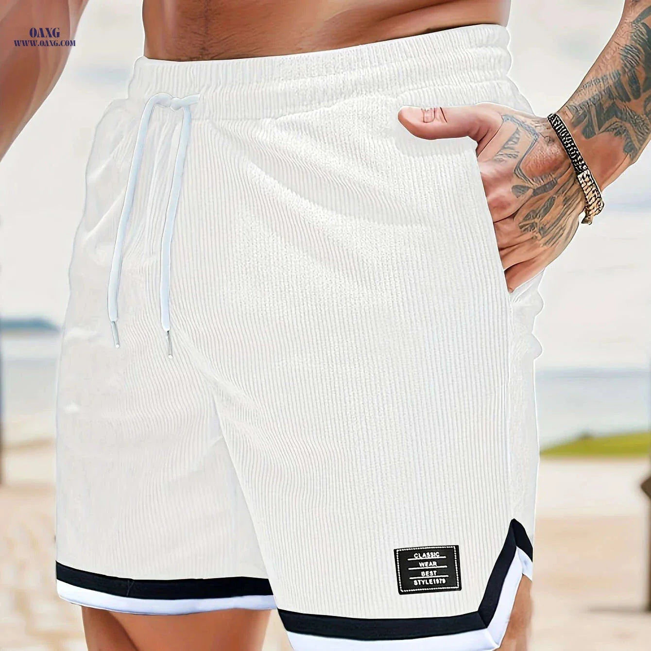Men's Sport Casual Corduroy Shorts - Breathable & Flexible Fit