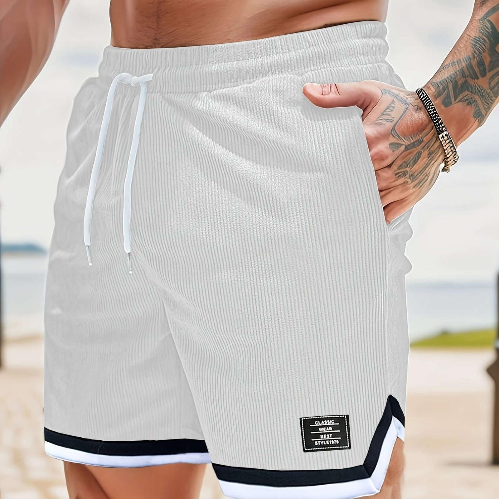 Men's Sport Casual Corduroy Shorts - Breathable & Flexible Fit