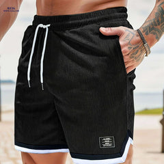 Men's Sport Casual Corduroy Shorts - Breathable & Flexible Fit