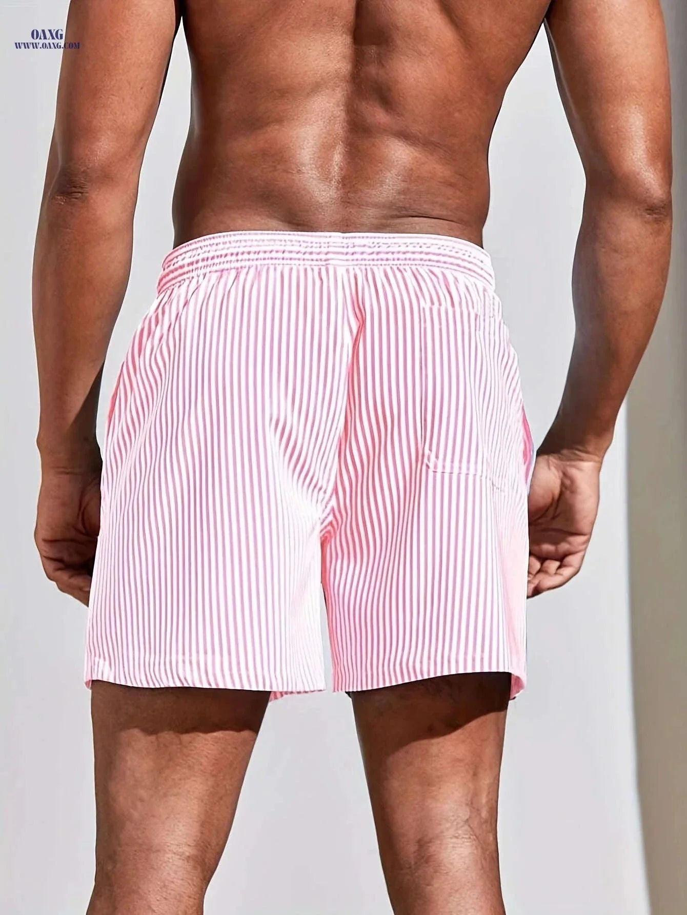 Men's Striped Lightweight Sports Shorts - Casual & Comfortable Fit