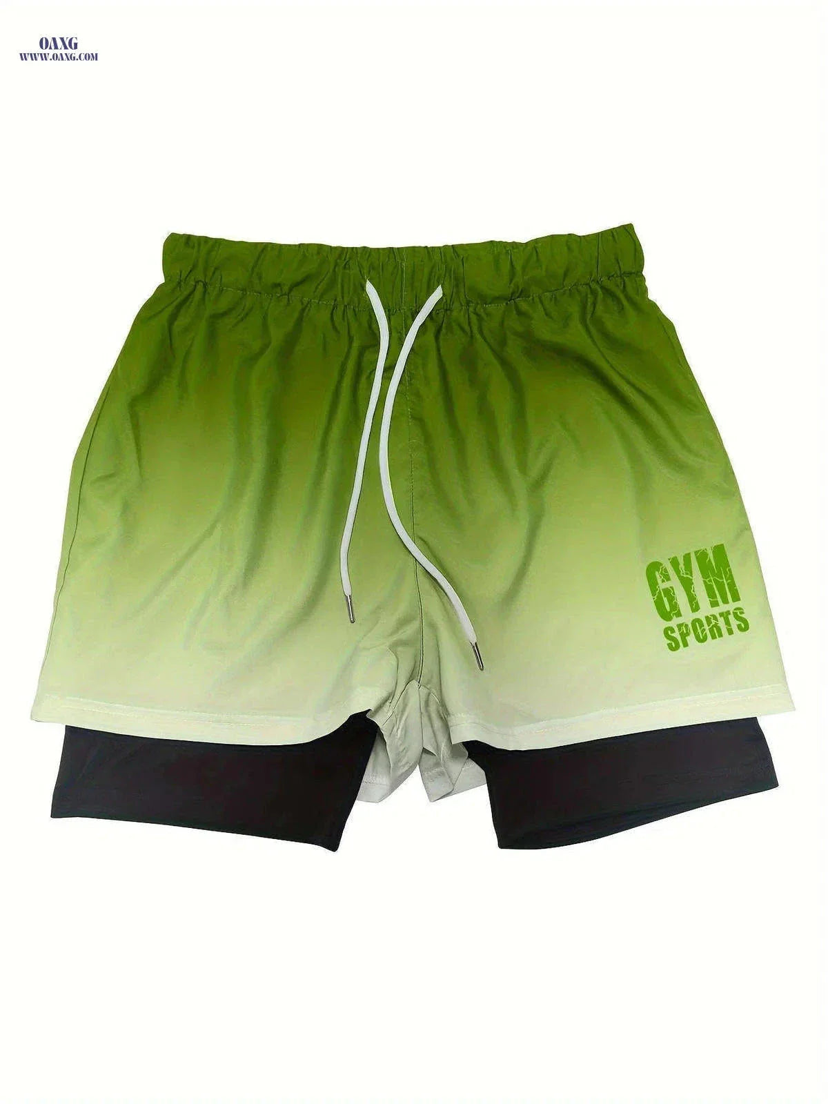 Men's Summer Sports Shorts - Ombre Design, Medium Stretch Fit