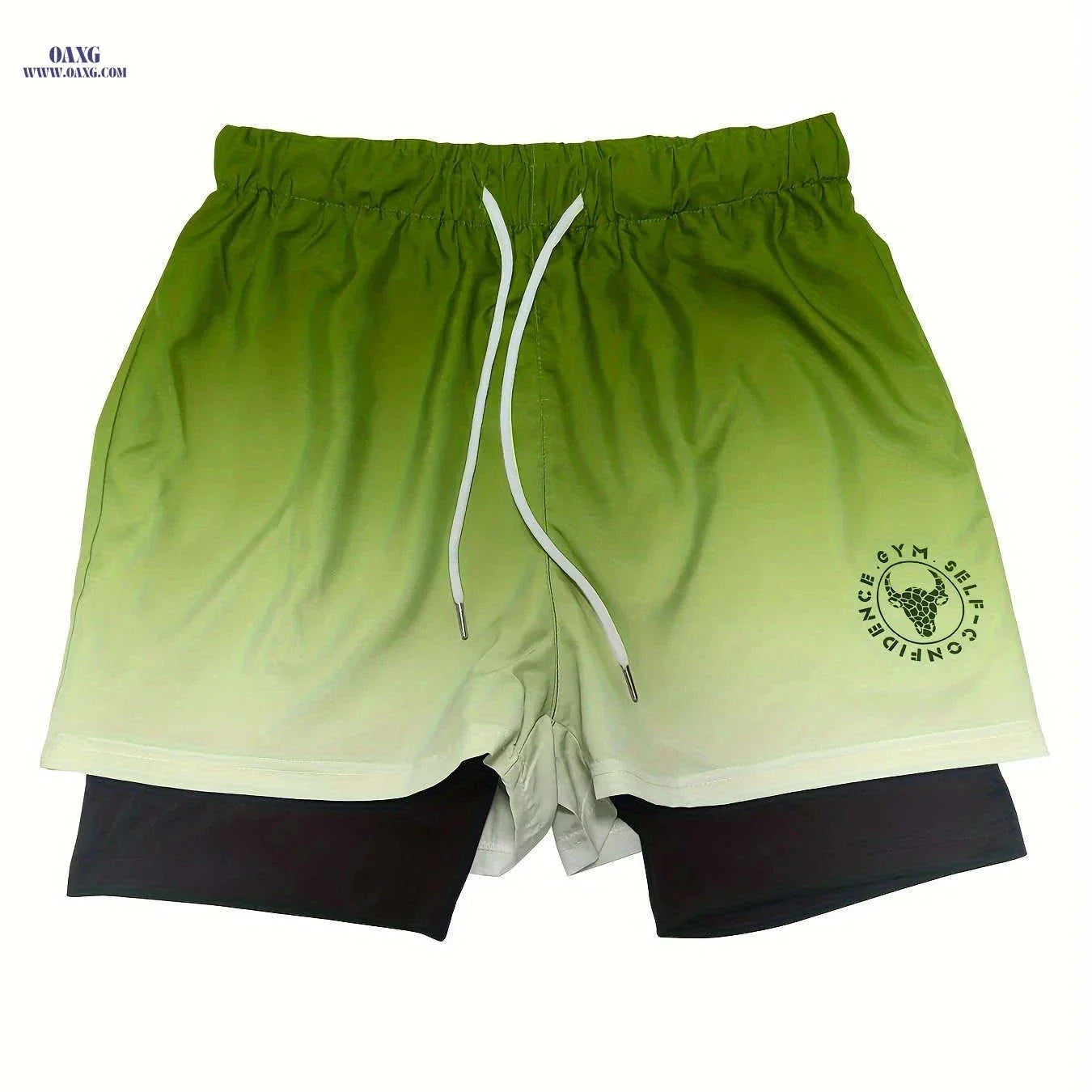 Men's Summer Sports Shorts - Ombre Design, Medium Stretch Fit