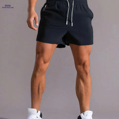 Men’s Summer Sports Shorts - Zippered Pockets for Outdoor Leisure