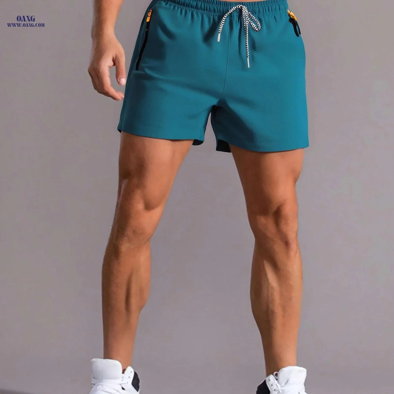 Men’s Summer Sports Shorts - Zippered Pockets for Outdoor Leisure
