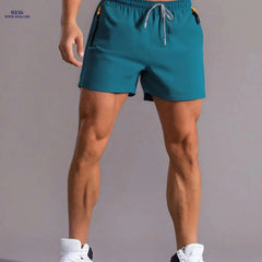 Men’s Summer Sports Shorts - Zippered Pockets for Outdoor Leisure