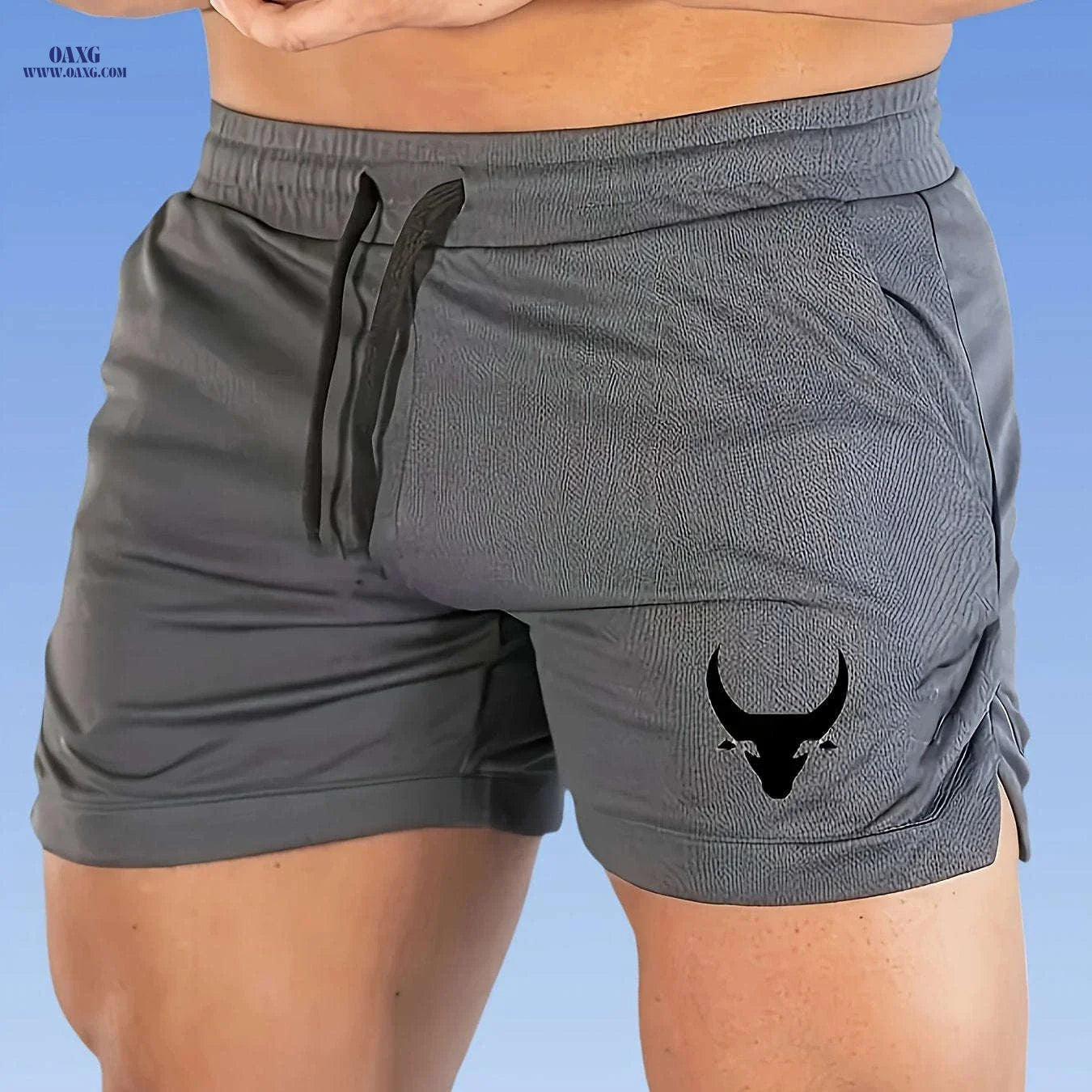 Men's Athletic Performance Gym Shorts - Breathable, Slim Fit, Maroon