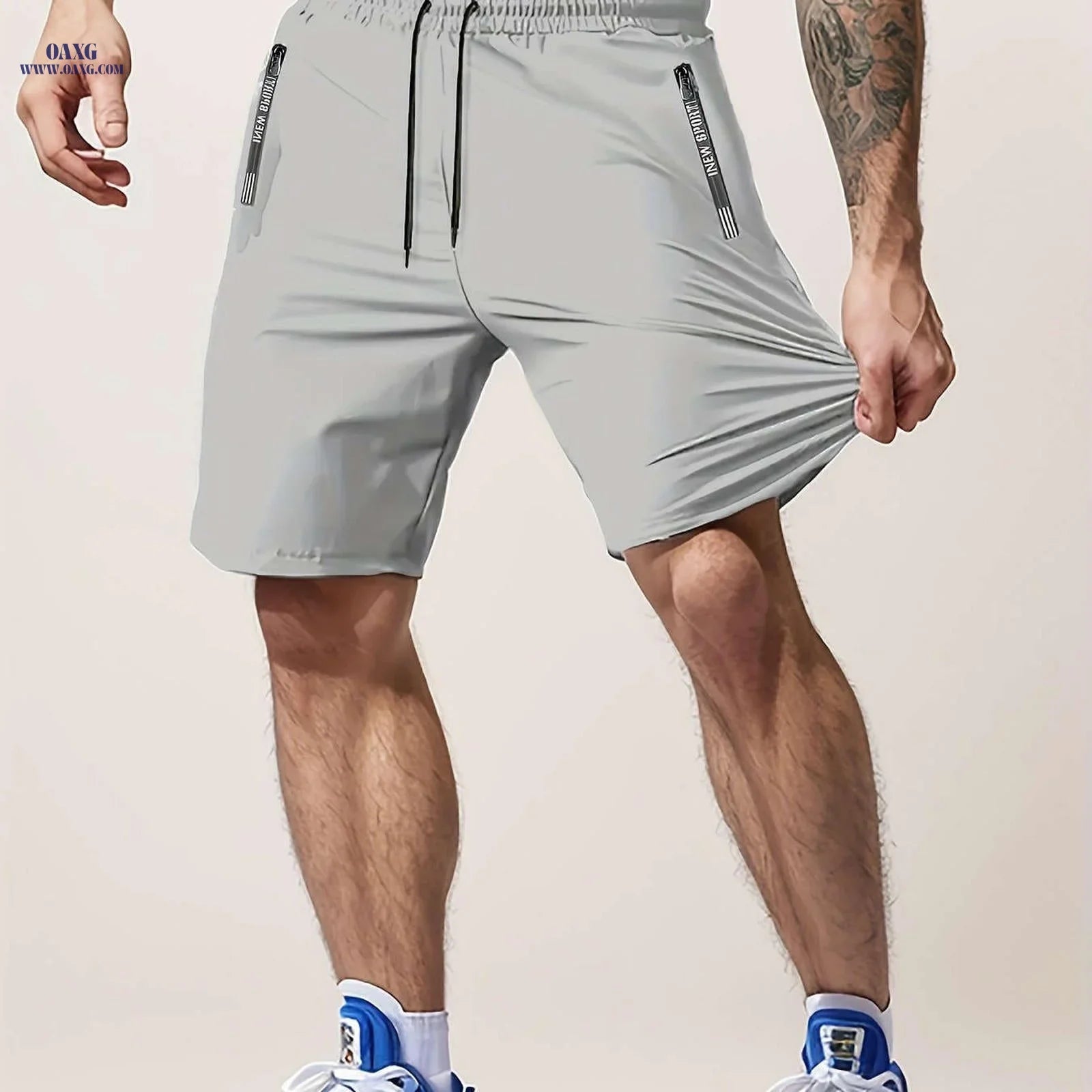 Men’s Casual Workout Shorts - Lightweight with Zipper Pocket