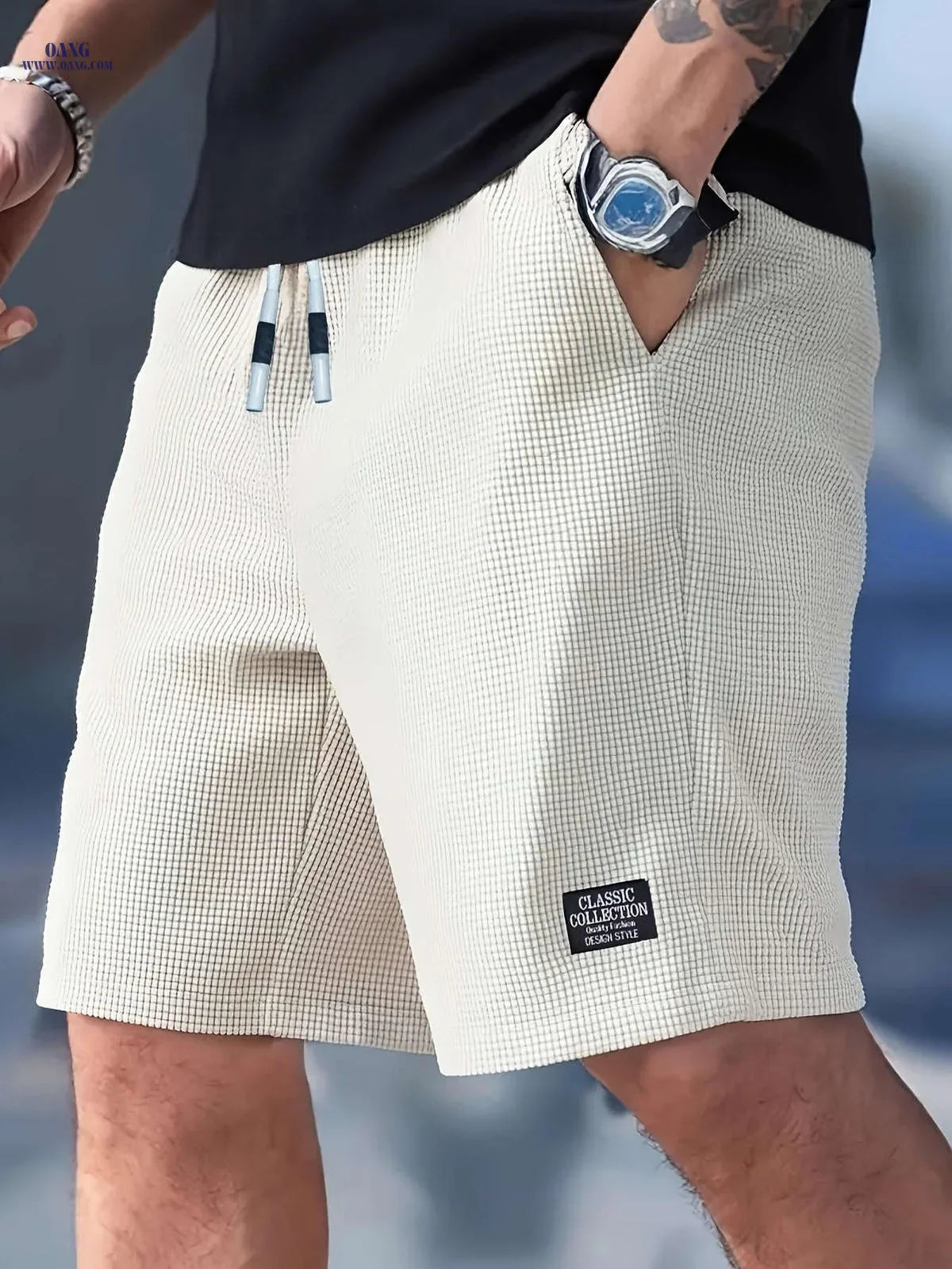 Men's Lightweight Drawstring Shorts - Casual Comfort for Beach Fun