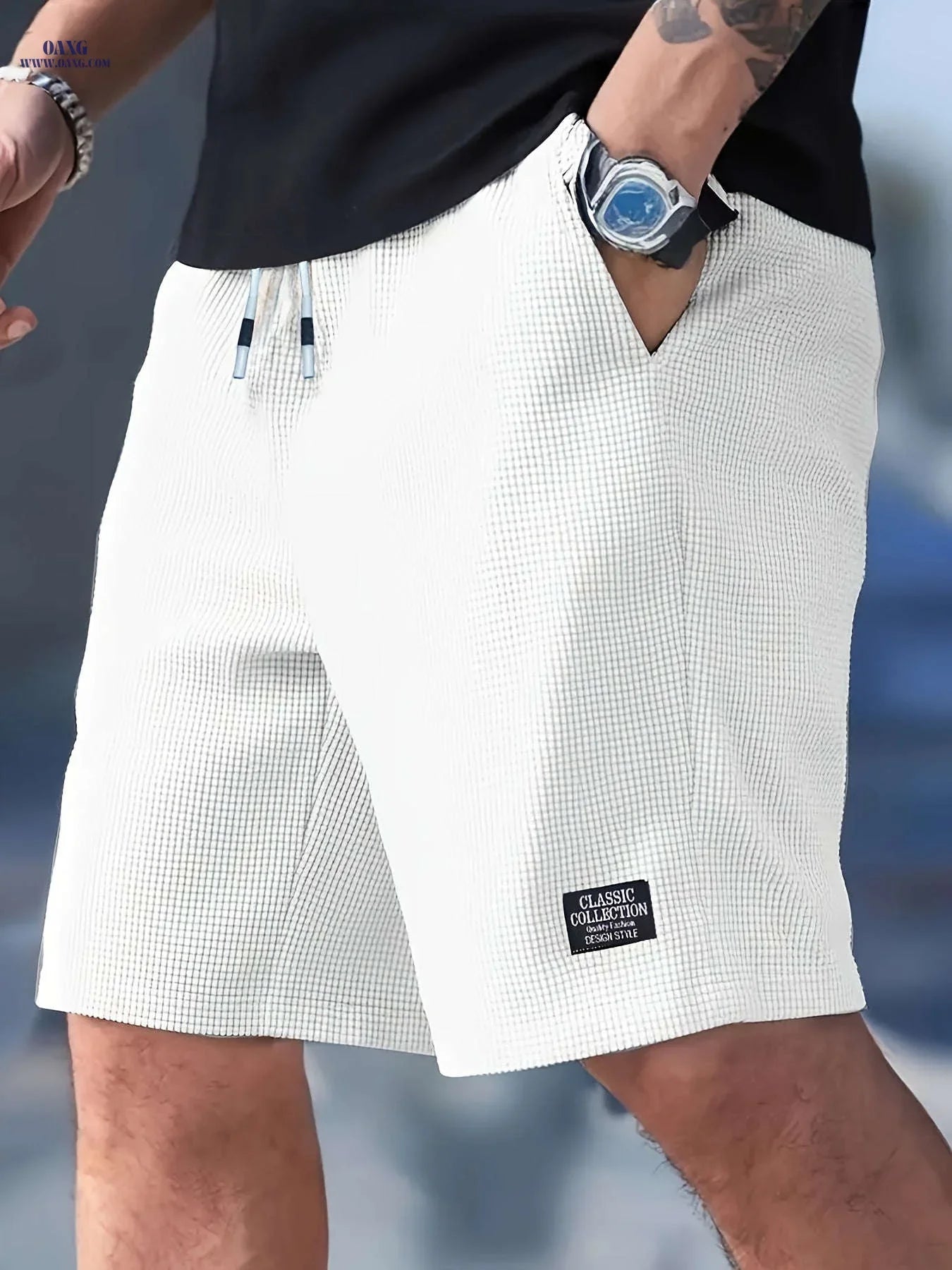 Men's Lightweight Drawstring Shorts - Casual Comfort for Beach Fun
