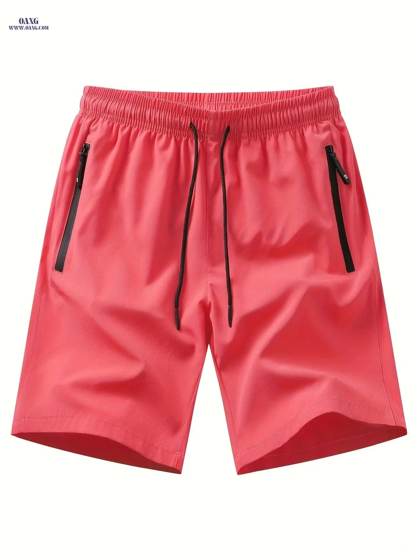 Men's Navy Blue Summer Shorts - Loose-Fit, Elastic Waist Drawstring