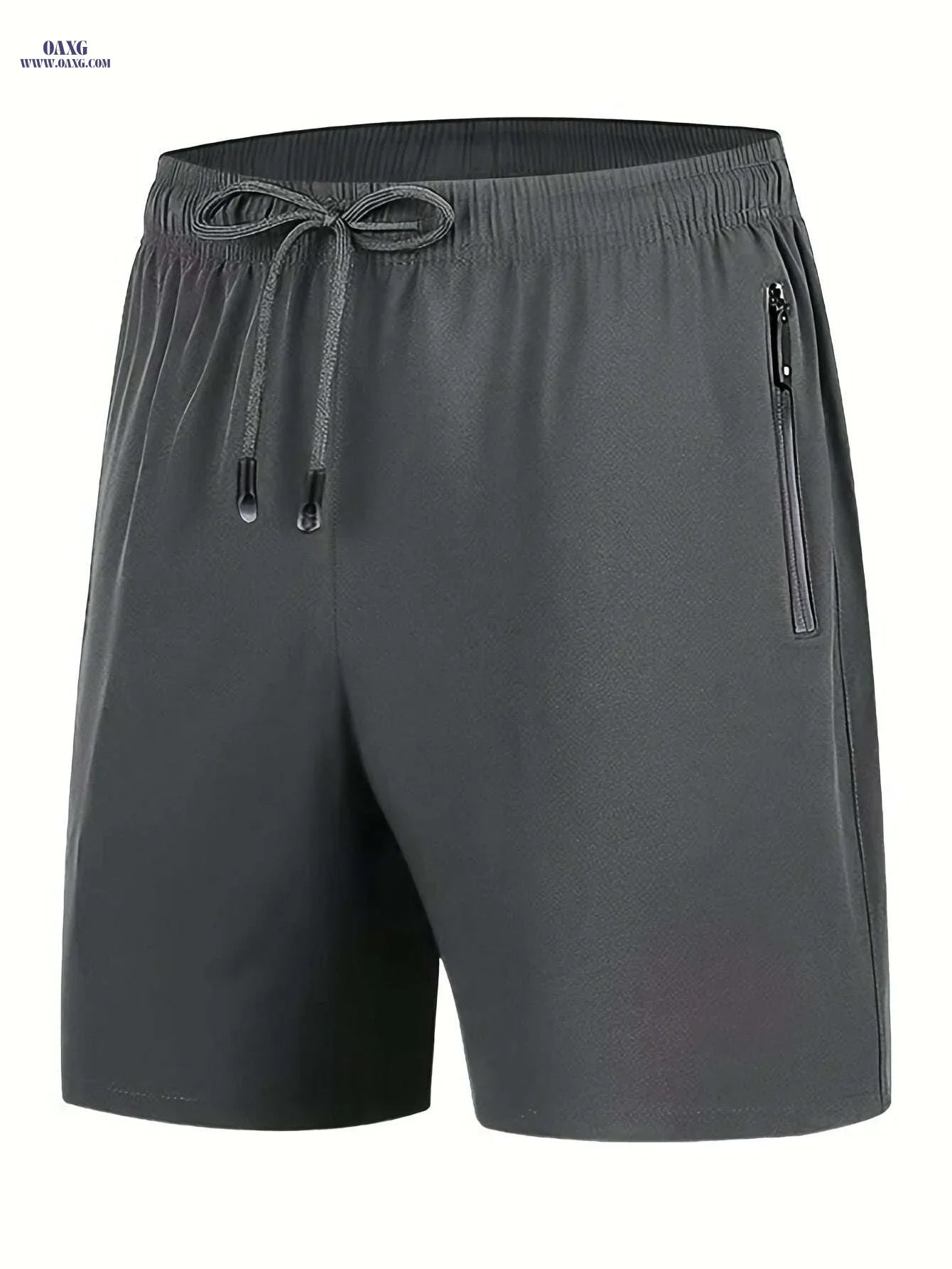 Men's Navy Blue Summer Shorts - Loose-Fit, Elastic Waist Drawstring