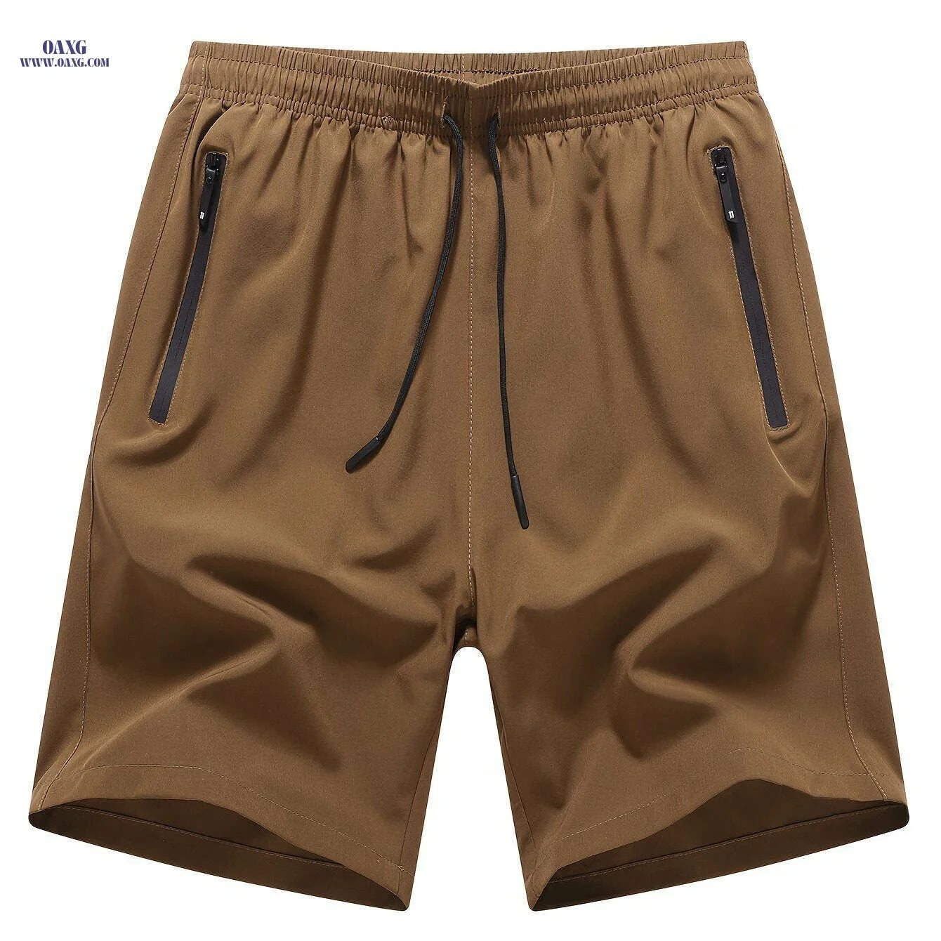 Men's Navy Blue Summer Shorts - Loose-Fit, Elastic Waist Drawstring