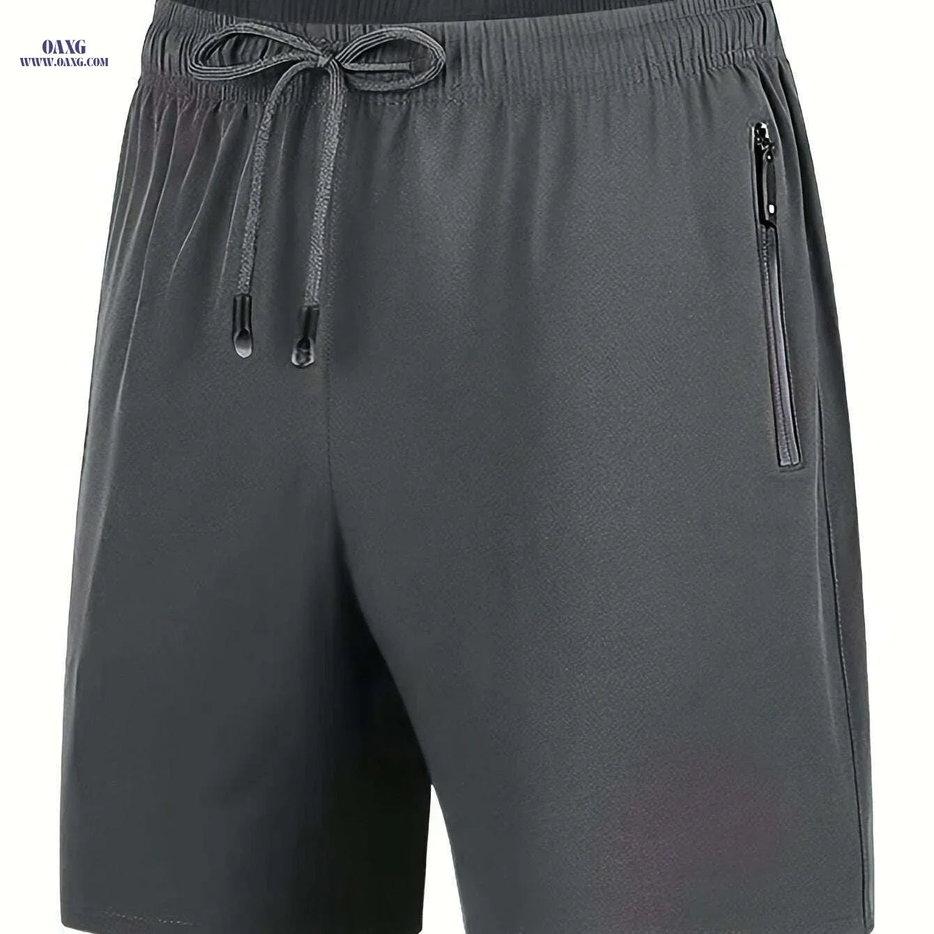 Men's Navy Blue Summer Shorts - Loose-Fit, Elastic Waist Drawstring