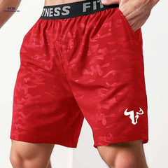 Summer Bull Print Casual Shorts - Men's Sports All-Over Print