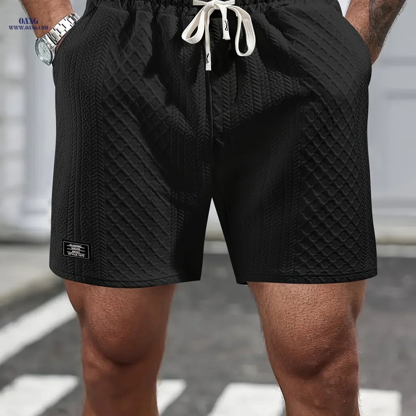 Summer Casual Shorts for Men - Breathable, Elastic, Drawstring Design