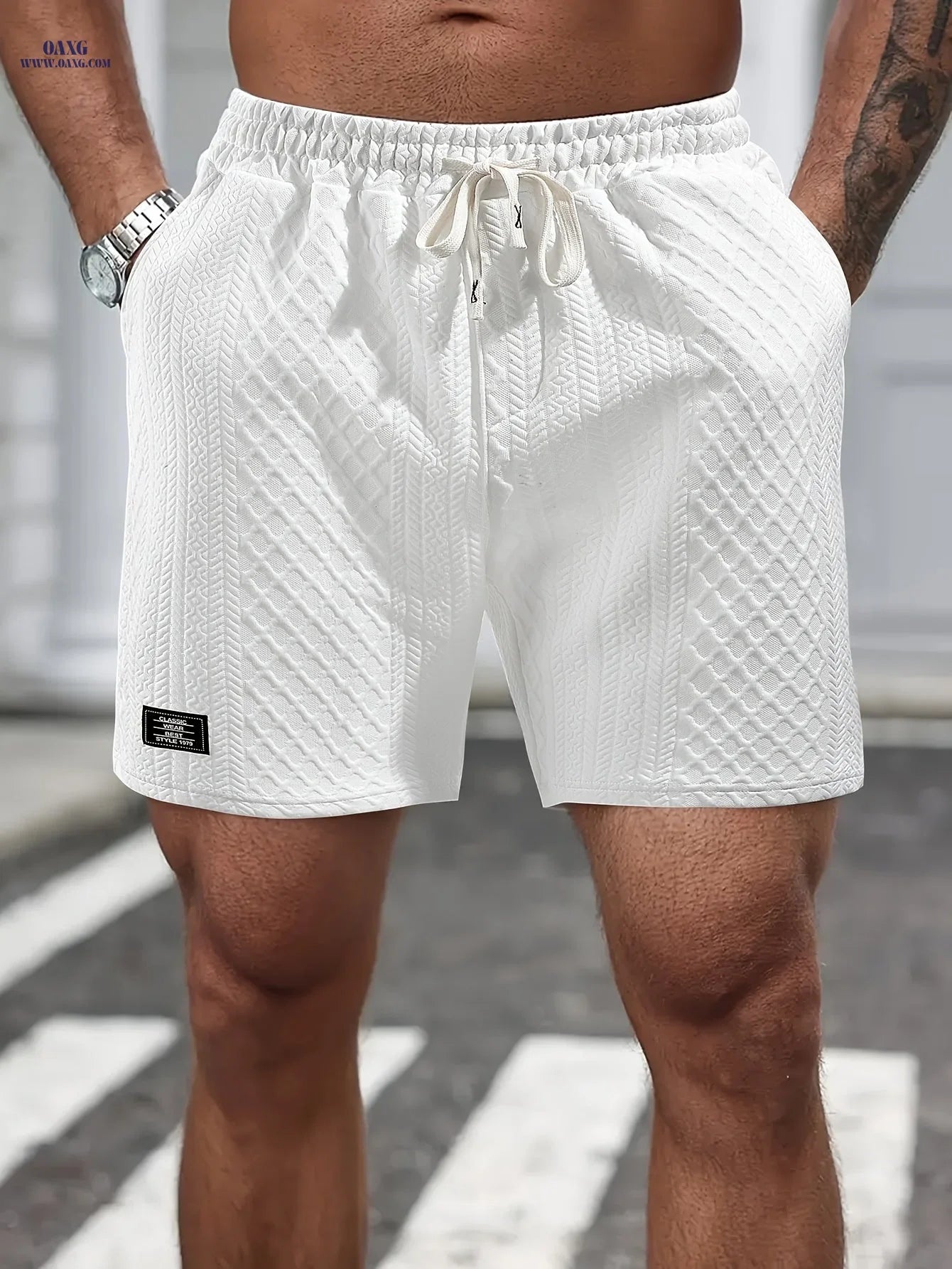 Summer Casual Shorts for Men - Breathable, Elastic, Drawstring Design