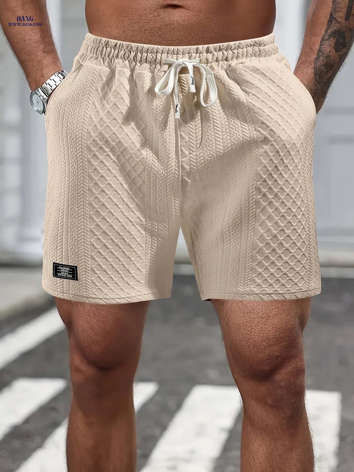 Summer Casual Shorts for Men - Breathable, Elastic, Drawstring Design