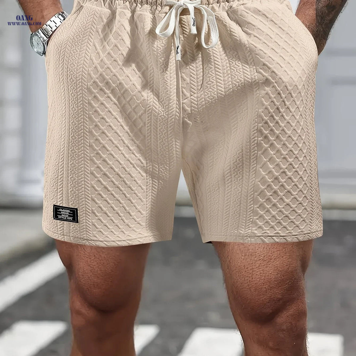 Summer Casual Shorts for Men - Breathable, Elastic, Drawstring Design