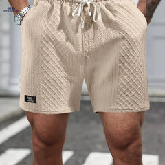 Summer Casual Shorts for Men - Breathable, Elastic, Drawstring Design
