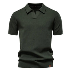Summer High Quality Pineapple Pattern Polo Shirt Men Business Seagull Collar Men's Short Sleeve Sweater Polo
