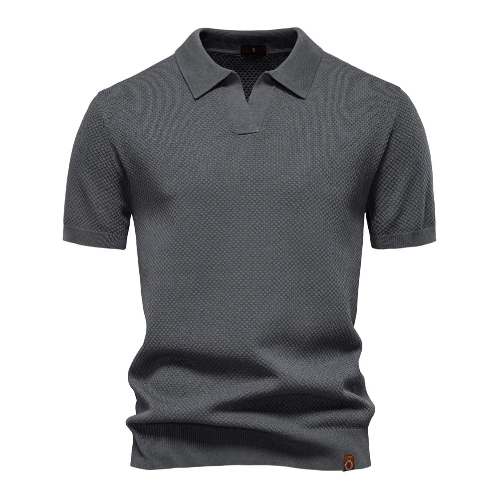 Summer High Quality Pineapple Pattern Polo Shirt Men Business Seagull Collar Men's Short Sleeve Sweater Polo