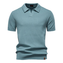 Summer High Quality Pineapple Pattern Polo Shirt Men Business Seagull Collar Men's Short Sleeve Sweater Polo