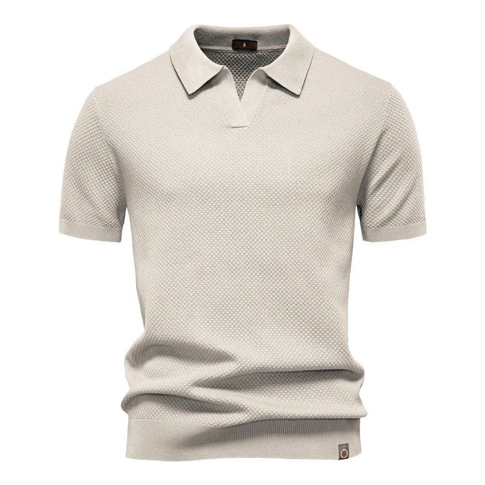 Summer High Quality Pineapple Pattern Polo Shirt Men Business Seagull Collar Men's Short Sleeve Sweater Polo